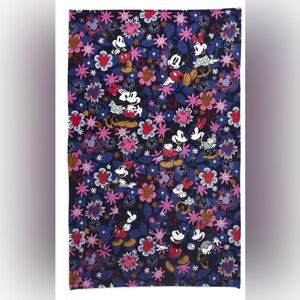 Vera Bradley Disney Mickey & Minnie Sweet Floral Blue Throw Blanket